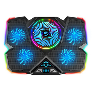 Personalizzato Best Seller pesante Pad di raffreddamento per Laptop un grande Fan Led Gaming RGB arcobaleno luce USB Laptop Cooler Pad - Product Image 2