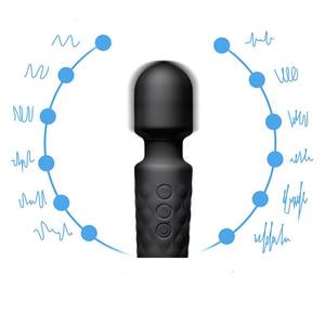 女性用10段階防水シリコン製セックス玩具ワンドバイブレーター＆マッサージャー - Product Image 4