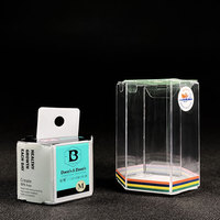 Boîtes d'emballage en PVC en plastique transparent à faible quantité minimale de commande Boîte en plastique PET RPET Boîte d'emballage de vente au détail hautement transparente