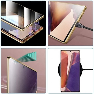 Ốp Gập Cho Samsung Note 20 Ultra 6.9Inch, Ốp Khung Nhôm Kính Cường Lực Bảo Vệ 360 Độ Thời Trang Từ Tính Trước + Sau - Product Image 2