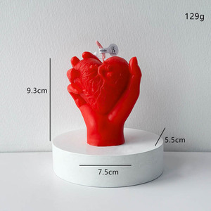 Ensemble de bougies parfumées en forme de cœur, bougies parfumées de luxe personnalisées, 129 g, vente en gros - Product Image 5