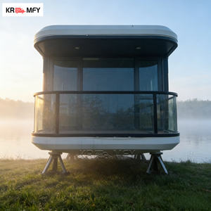 Capsule spatiale de luxe extensible et contemporaine, étanche, avec cuisine et design modulaire - Product Image 1