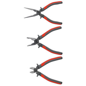 ULTIME®Mini jeu de pinces 3 pièces en acier à haute teneur en carbone verrouillage pince coupante à long nez système de mesure métrique - Product Image 1