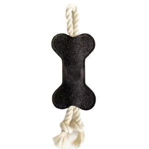 Giocattoli interattivi durevoli all'ingrosso del cane della corda dell'animale domestico del cotone di masticazione a forma di osso - Product Image 6
