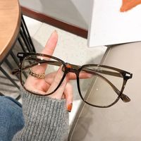 QUEJOEY Montura de gafas ópticas transparentes de estilo coreano para hombres y mujeres, gafas con bloqueo de luz azul, ultraligeras