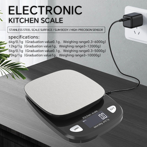 Balance de cuisine électronique portable Weiheng, précision 0,1g, capacité 12KG/1G, écran LCD/LED, ABS, prise en charge OEM - Modèle WH-B33 OEM - Product Image 5