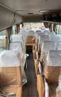 Bus Mini/Coaster Diesel d'occasion à transmission manuelle Euro 3, sièges confortables, 32 places, à vendre