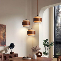 Lampe suspendue en pierre jaune pour îlot de cuisine, restaurant, style médiéval, en travertin et bois, lampe de plafond suspendue naturelle Wabi Sabi, 3 lumières