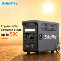 Solarplay Grosir Pembangkit Listrik Tenaga Surya 3840Wh Pengisian Cepat MPPT dengan Kotak Portabel yang Dibuat untuk Menahan Panas Ekstrem