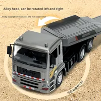 Nouveau camion plateau en métal télécommandé AOHAI 1:18, prêt à l'emploi, électrique