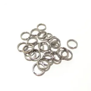 In Acciaio Inox di Pesca Split Rings Richiamo Anello Solido