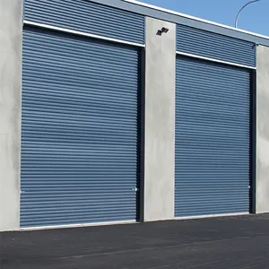 Commercial High Speed steel Roller Shutter Doors aluminum garage Door galvanized steel fire proof