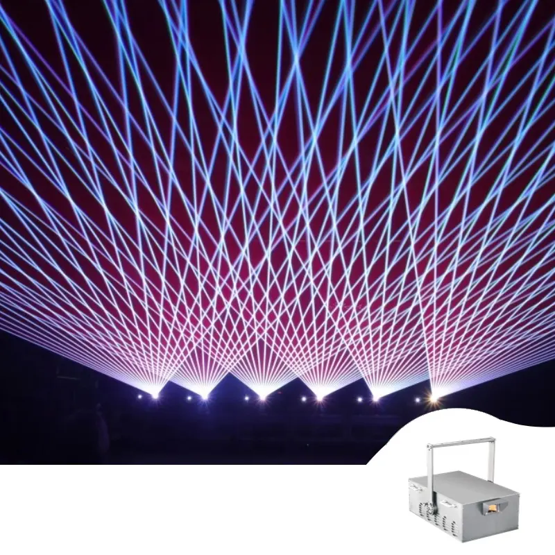 Personnalisez la lumière laser 2023 de 10W à 200W Lumières d'exposition de lumière laser de scène RVB pour les événements