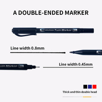 Stylo d'art à double tête en or blanc japonais CPM-29, stylo de signature pour conférence, marqueur
