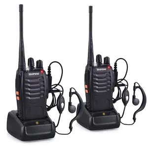 Toptan walkie talkie baofeng şarj-Baofeng bf-888s kulaklık ile bağlı şarj hızlı şarj uhf 2 yönlü telsiz el baofeng walkie talkie
