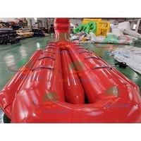 Divertissement Double Ligne Ocean Rider Gonflable Rouge Dragon Banane Bateau Mouche Poisson Gonflable Remorquable Bateau pour 12 Places