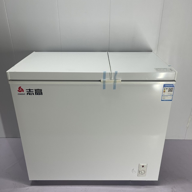 Commercial 266l Dual Temperature Household Refrigeration and Freezing Double Door Freezer Energy-saving and Low-noise Freezer