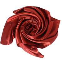 Écharpe carrée en satin de soie imitée, de luxe, de haute couture, vintage, à imprimé numérique, pour femme, taille moyenne