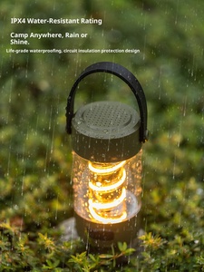 Haut-parleur Bluetooth d'extérieur, lampe de camping, lampe d'ambiance sans fil, lampe LED portable pour tente avec batterie ultra longue durée - Product Image 2