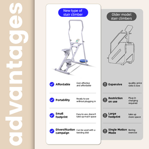 Thép điện cầu thang leo núi huấn luyện viên dọc Cardio máy tập thể dục thiết bị tập thể dục - Product Image 5