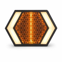 Projecteur LED rétro 200W RGBW CW WW 2-en-1 Hexagonal DMX512 RDM pour scène, wash et stroboscope, événements et fêtes