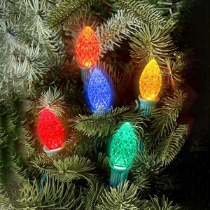 Bombillas LED C7 Multicolor para Exteriores, Bombillas LED Facetadas C7 de Repuesto, Base E12, 0.5W, Bombillas LED C7 para Decoración Navideña - Product Image 5