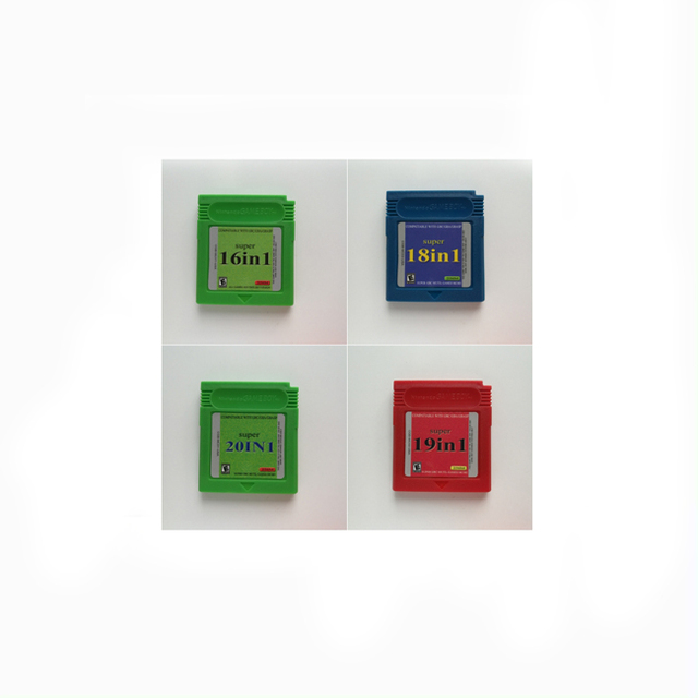 16 Bit Video Game  Super All 16 18 19 20 22 in 1 Video Games Multi Cartridge for Compilation Cartridge Handheld Console