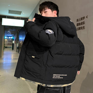 Fabbrica diretta rivestita vestiti caldi invernali per gli uomini nuovo Design stile Casual con colletto rialzato chiusura a cerniera accessori taglie forti - Product Image 3