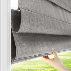 नए आगमन रोमन रंगों का सफेद रंग स्ट्रिप विंडो अंधा प्रकाश फ़िल्टरिंग ब्लैकआउट फीचर कस्टम बनाया गया है - Product Image 1