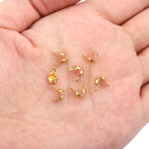 Stainless Steel 18k Gold Plated Buckle Jewelry <b>Clip</b> For Bracelet Making Mixed Shapes H1222 - Product Image 3
