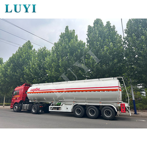 LUYI Ventas directas de fábrica Buena calidad Tres ejes Diseño de una sola cabina Semirremolques cisterna de combustible Tanque de aceite de acero al carbono - Product Image 3