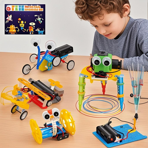 ชุดทดลองวิทยาศาสตร์และสื่อการสอนสำหรับนักเรียนระดับประถมศึกษาชุดของเล่นเพื่อการศึกษาสำหรับวิทยาศาสตร์และเทคโนโลยีแบบทำมือ - Product Image 1