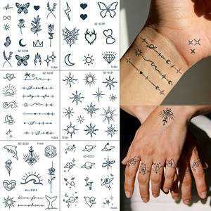 Tatuajes Temporales Faciales Indios Semipermanentes, Resistentes al Agua, No Tóxicos y Ecológicos, Duran 2 Semanas, Diseño Artístico para Adultos - Product Image 2