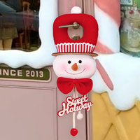 Zaves Series 13 Zoll Classic Santa Schneemann Tür hängen rot weiß Weihnachten Home Decor für Neujahr Party Factory Großhandel