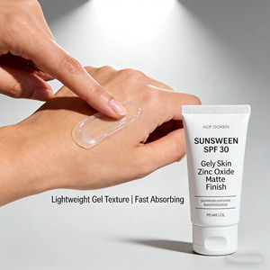 บรรจุภัณฑ์โลโก้สั่งทำ 100 มล. SPF50 PA+++ ครีมกันแดดสำหรับผิวหน้าและผิวกาย สดชื่น ปกป้องยาวนาน 12 ชั่วโมง สำหรับผู้ใหญ่ ปราศจากสาร PEG - Product Image 1