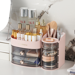 Boîte <span class=keywords><strong>de</strong></span> <span class=keywords><strong>rangement</strong></span> <span class=keywords><strong>de</strong></span> maquillage en plastique COIZY pour bureau, organiseur <span class=keywords><strong>de</strong></span> tiroirs, boîte <span class=keywords><strong>de</strong></span> <span class=keywords><strong>rangement</strong></span> cosmétique pour chambre à coucher - Product Image 3