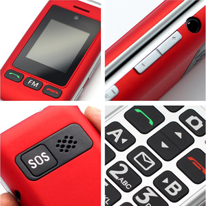 Téléphones mobiles pliables à double écran GSM 2,4 pouces, double SIM, clavier pour personnes âgées, téléphone à clapet senior avec un bon prix, 2G - Product Image 6