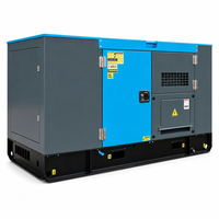 Groupe électrogène diesel insonorisé LINGGE 25 kVA triphasé 400 V 50/60 Hz pour alimentation de secours des magasins de détail