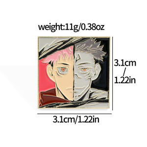 Nuovi 2 Stili di Spille Personalizzate Ryomen Sukuna, Distintivi in Metallo Smaltato di Itadori Yuji per Cappelli - Product Image 3
