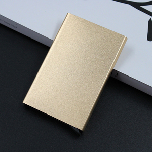 Kim loại chặn RFID chủ thẻ tín dụng Slim Leather <span class=keywords><strong>Wallet</strong></span> RFID chặn Pop Up <span class=keywords><strong>Wallet</strong></span> truy cập thẻ nhanh chóng cho thẻ - Product Image 6