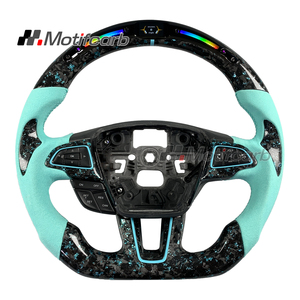 Volante de Fibra de Carbono Forjado Personalizado con Agarres de Microfibra para Ford Focus MK3 RS ST ST-Line Hatchback 2015-2018 - Product Image 1