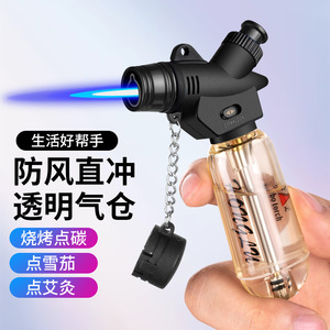 Direct <b>Fire</b> Blowtorch Windproof Transparent Gas Tank For Barbecue Kitchen Igniter Outdoor <b>Tools</b> - Product Image 1