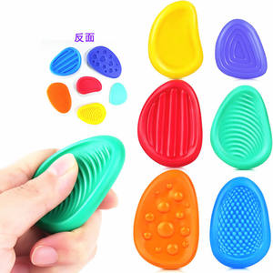 <span class=keywords><strong>Pierre</strong></span> sensorielle pour enfants Soulagement de la pression pour enfants Texture en silicone souple Frette <span class=keywords><strong>Pierre</strong></span> Dentition à friction - Product Image 3