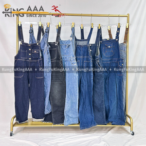 KungFu KingAAA <strong>Bulk</strong> Used Women's Denim Overalls &amp; Polyester/Cotton Summer Clothing From Mixed Second Hand Bales - Product Image 3