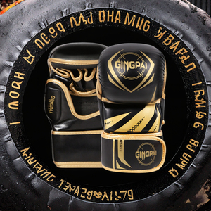 ถุงมือ MMA สำหรับฝึกซ้อม สปาร์ริง กราปลิง แบบนิ้วเปิด สำหรับการต่อสู้และออกกำลังกาย รับผลิตตามแบบ OEM พร้อมสกรีนโลโก้ - Product Image 3