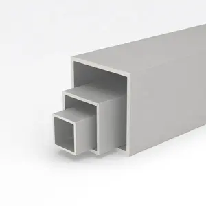 6063 square tube aluminium profiles extrusion profiles/ extruded aluminum wood finish profiles square tube sizes