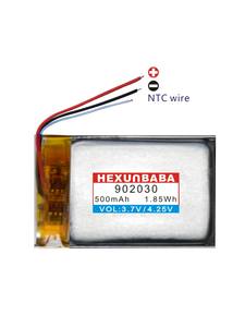 3.7 वी 500 माह 902030 3 तारों 10k ntc पॉलिमर लिथियम आयन बैटरी स्मार्ट वॉच के लिए जीपीएस एमपी 4 ब्लूटूथ इयरफ़ोन स्पीकर mp3 t671 - Product Image 2