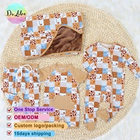Bambou Enfants Vêtements Filles 3d Imprimante Combinaison Personnalisé En Gros Pyjamas Vêtements Bébé Teddy Polaire Couvertures