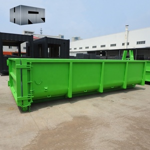 New OEM Brand Model Hook-10 4-30 Yard Steel Hook Lift Roll off Bin <strong>Trailer</strong> <strong>Dumpster</strong> Container for Construction Use - Product Image 5