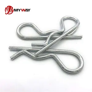 Custom Lock Pin Stainless Steel R Shape Clip Spring Cotter Tractor Pins Wave R Clip For Lock